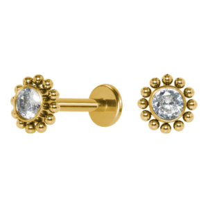 LABRET TITÂNIO PVD R/I MINI SOL