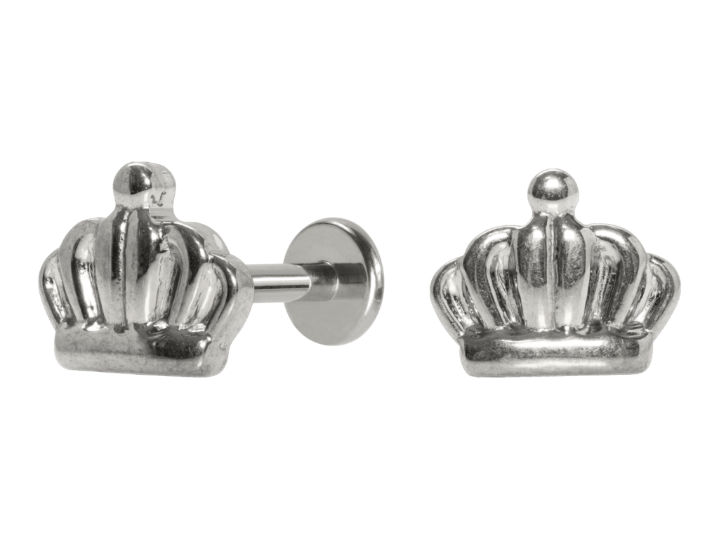 LABRET TITÂNIO PUSH PIN COROA - 1.6MM