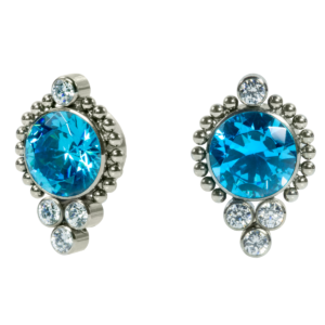 LABRET TITÂNIO R/I INDIANO MAIOR - AZUL