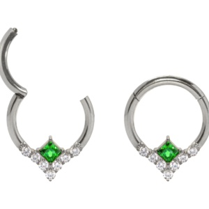 SEGMENTO CLICKER TITÂNIO V C/ ZIRCÔNIA / VERDE - 8MM