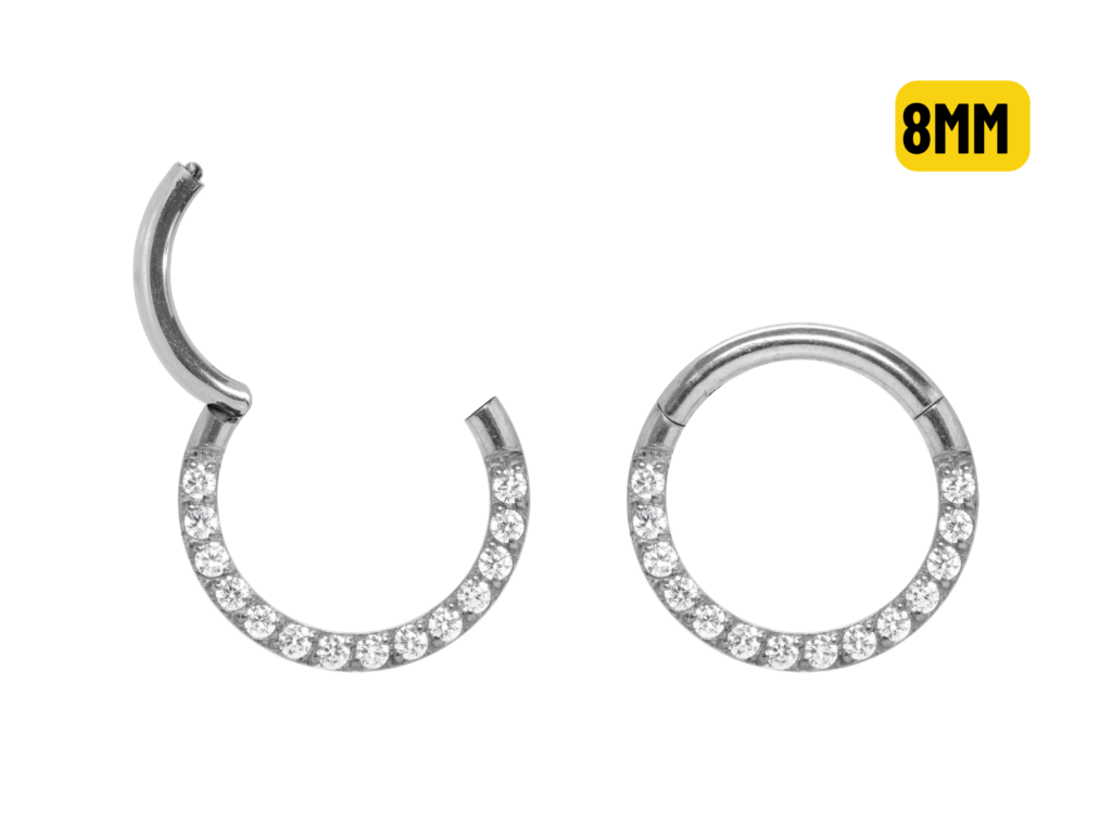 SEGMENTO CLICKER AÇO FRONTAL CRAVEJADA - 1.2 X 8MM