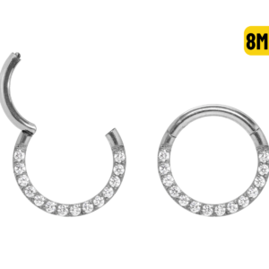 SEGMENTO CLICKER AÇO FRONTAL CRAVEJADA - 1.2 X 8MM