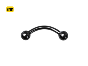 MICRO CURVO PVD BLACK 1.2 X 8 X 3MM