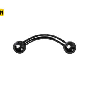 MICRO CURVO PVD BLACK 1.2 X 8 X 3MM