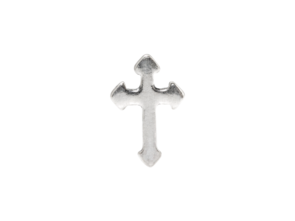 TOPO MICRODERMAL PRATA 950 - CRUZ
