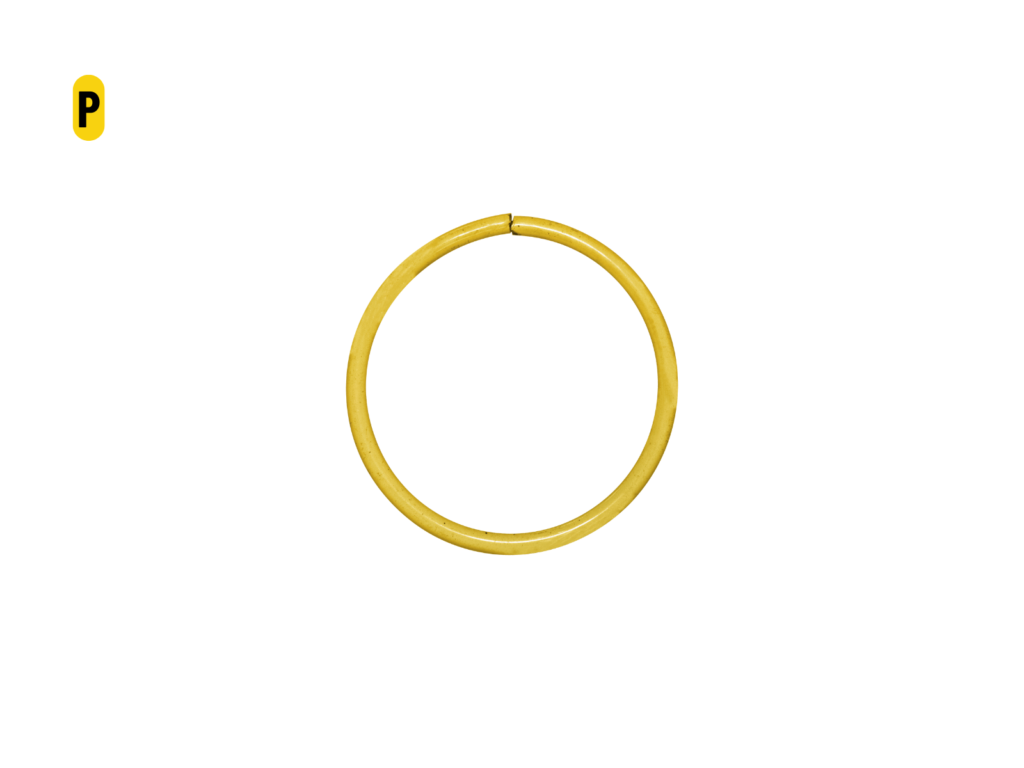 NOSTRIL ARGOLA BANHADO A OURO - P
