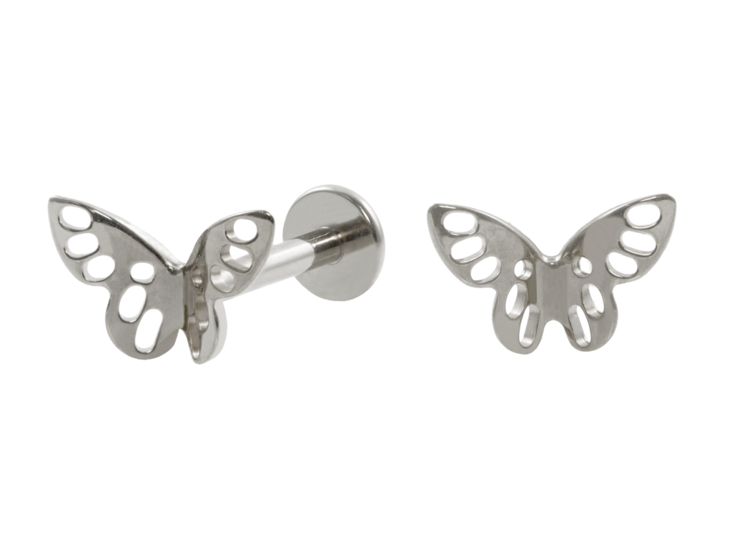 LABRET TITÂNIO R/I BORBOLETA