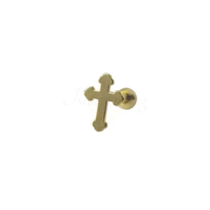 MICRO RETO CRUZ MOD2 - BANHADO A OURO