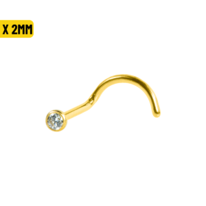 NOSTRIL TITÂNIO PVD GOLD - 1.0 X 2MM