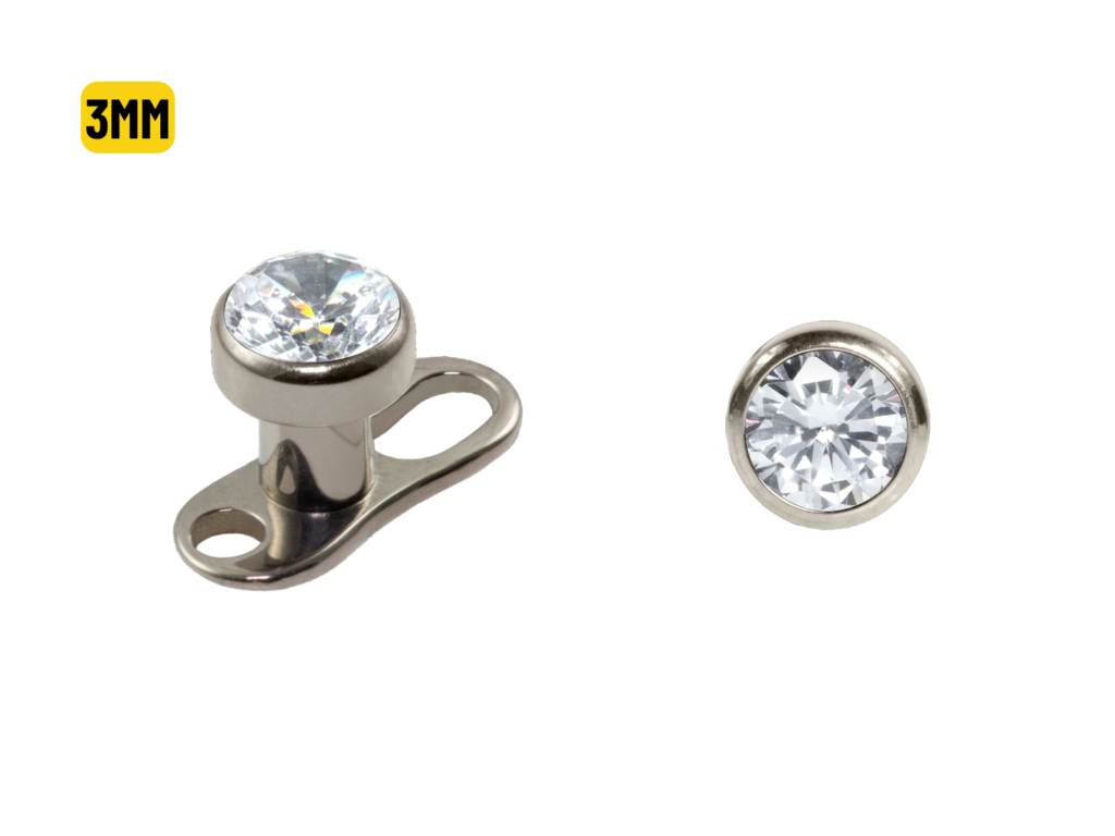 MICRODERMAL TITÂNIO P/ BRANCA - 3MM