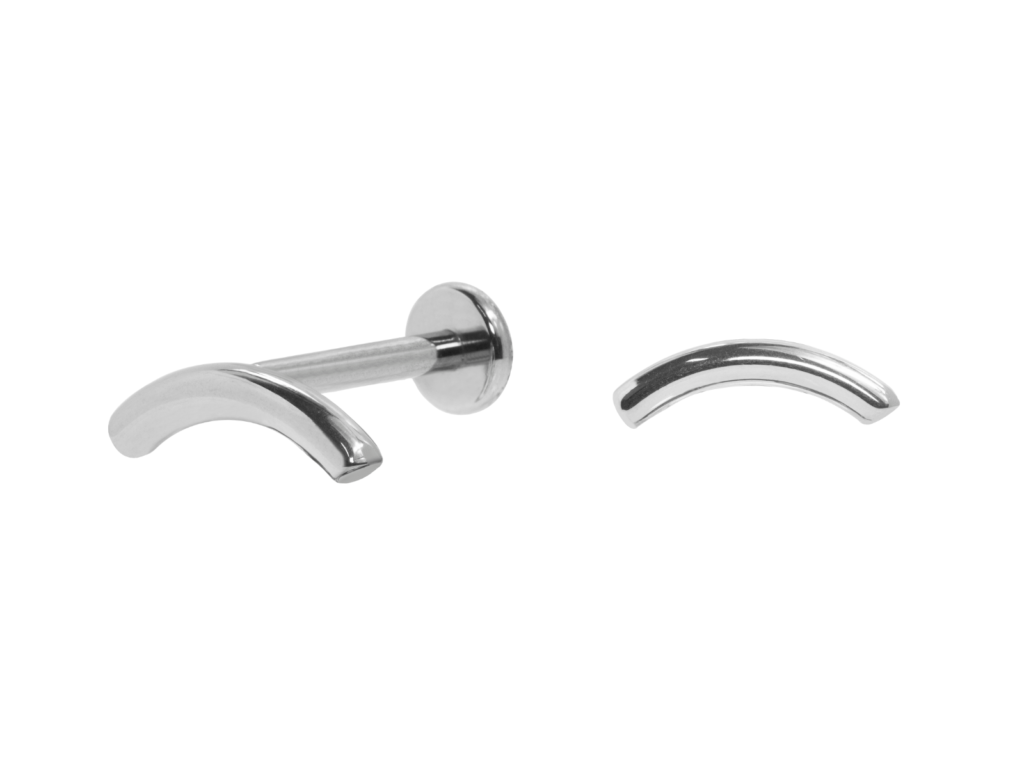 LABRET AÇO R/I BARRA CURVADA