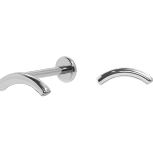 LABRET AÇO R/I BARRA CURVADA
