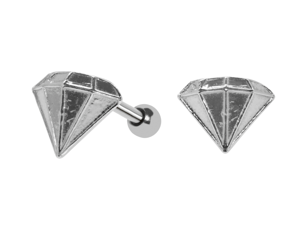 MICRO RETO DIAMANTE C28 - PRATA/ AÇO