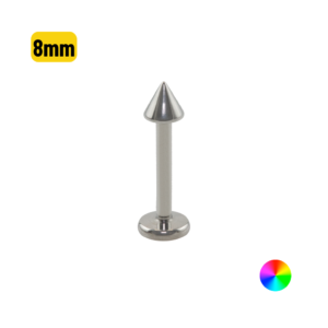 LABRET TITÂNIO SPIKE - 1.2 X 8MM