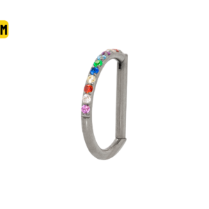 SEGMENTO CLICKER TITÂNIO OPEN D MULTI COLOR - 8MM