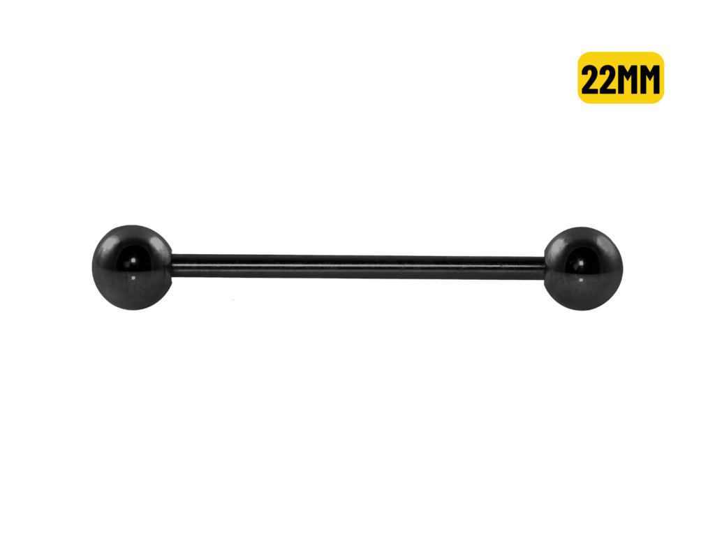 BARBELL PVD BLACK - 1.6 X 22 X 5MM