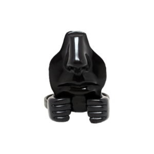 EXPOSITOR MÃO DE BORRACHA ARCO DE PLASTICO - PRETO