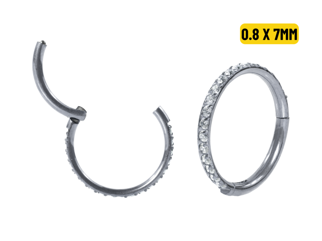 SEGMENTO CLICKER TITÂNIO C/ ZIRCÔNIA - 0.8 X 7MM