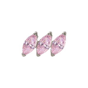 TOPO TITÂNIO 0.9 (1.2MM) - CLUSTER C/ ZIRCÔNIA ROSA