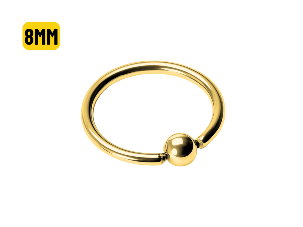 CAPTIVE BANHADO A OURO 1.2 X 8 X 3MM