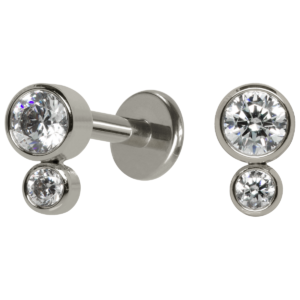 LABRET AÇO R/I 2 PEDRAS