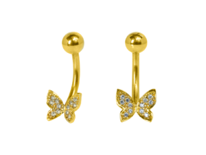 BANANA BELL BORBOLETA – UP179 (BANHADO A OURO)
