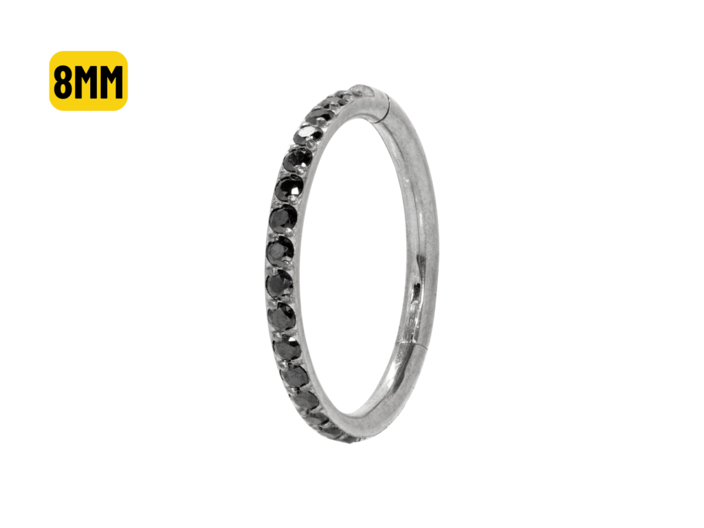 SEGMENTO CLICKER AÇO C/ ZIRCÔNIA BLACK - 1.2 X 8MM