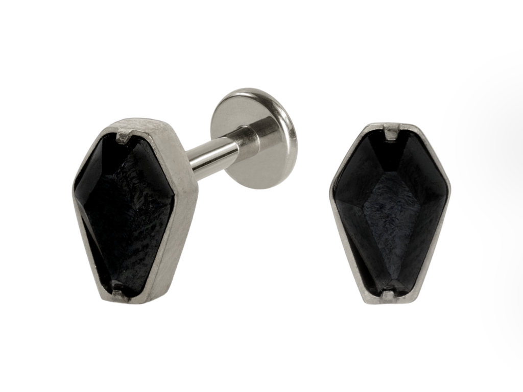 LABRET TITÂNIO R/I CAIXÃO BLACK