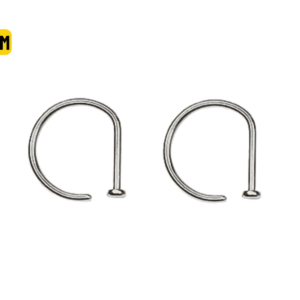 NOSTRIL ARGOLA TITÂNIO OPEN D - 0.8 X 7MM