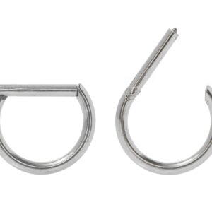MEIA ARGOLA CLICKER AÇO - 1.2 X 8MM