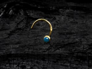 NOSTRIL OURO 18K ZIRCÔNIA TURQUESA 1.75MM – NTZ04