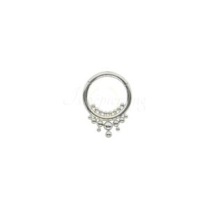 ARGOLA CLICKER AÇO MODELO INDIANO MOD2