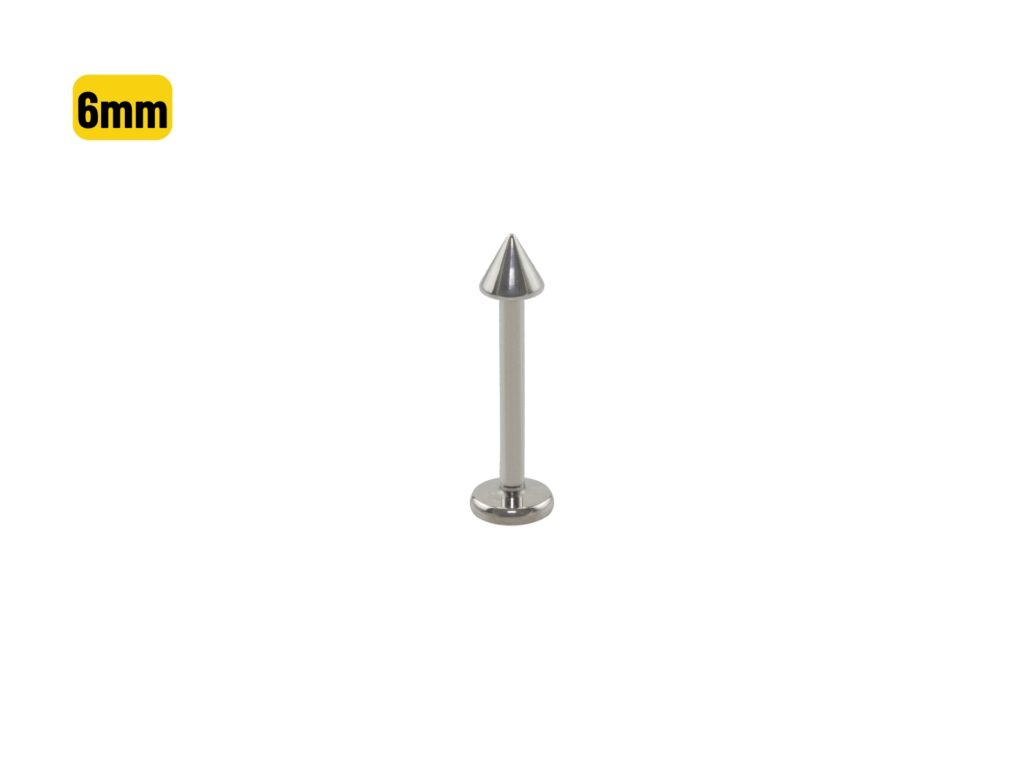 LABRET TITÂNIO SPIKE - 1.2 X 6MM