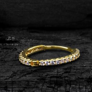 CONCH CLICKER OURO 18K CRAVEJADO NA10 - AMARELO