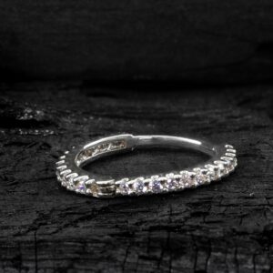 CONCH CLICKER OURO 18K CRAVEJADO NA11 - BRANCO