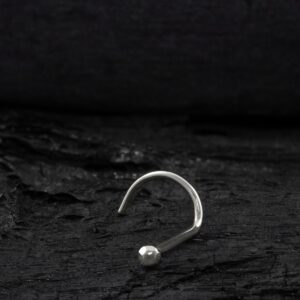NOSTRIL PULGA OURO 18K - BRANCO - NO057