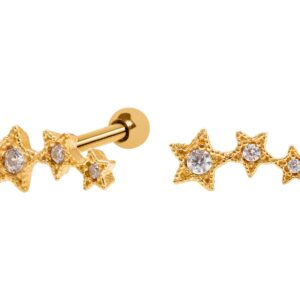 MICRO RETO CLUSTER 3 ESTRELAS C43 - BANHADO A OURO
