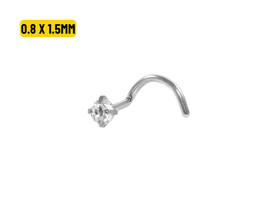 NOSTRIL AÇO C/ GARRAS - 0.8 X 1.5MM