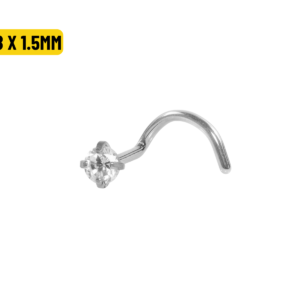 NOSTRIL AÇO C/ GARRAS - 0.8 X 1.5MM