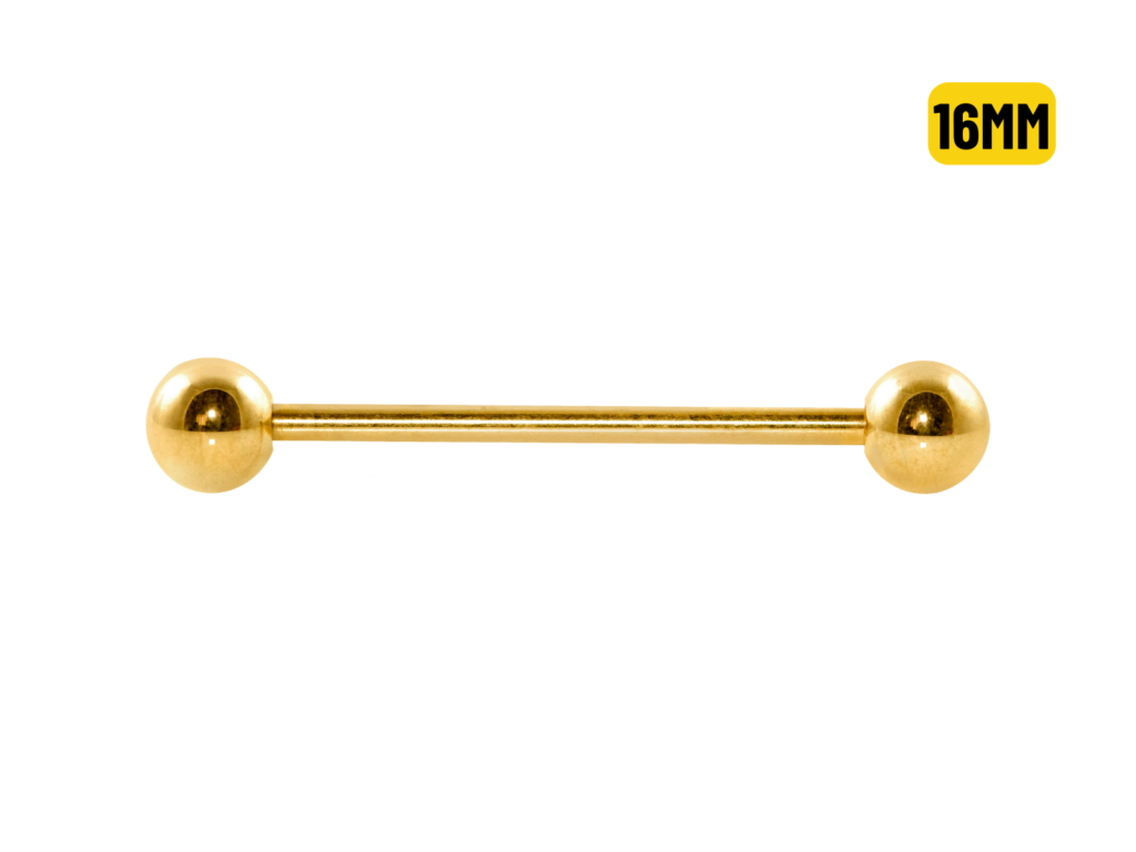 BARBELL PVD GOLD - 1.6 X 16 X 5MM