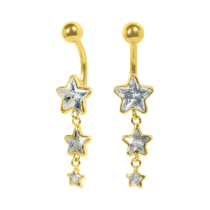 BANANA BELL PENDURICALHO 3 ESTRELAS - UP128 (BANHADO A OURO)