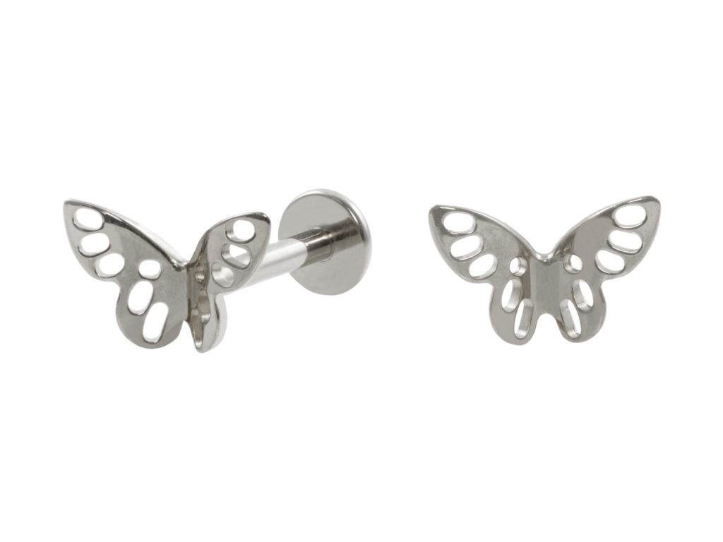 LABRET AÇO R/I BORBOLETA