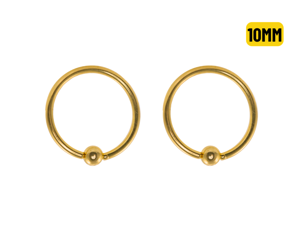 CAPTIVE PVD GOLD 1.2 X 10 X 3MM