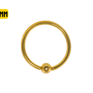 CAPTIVE TITÂNIO PVD GOLD - 1.2 X 12 X 3MM