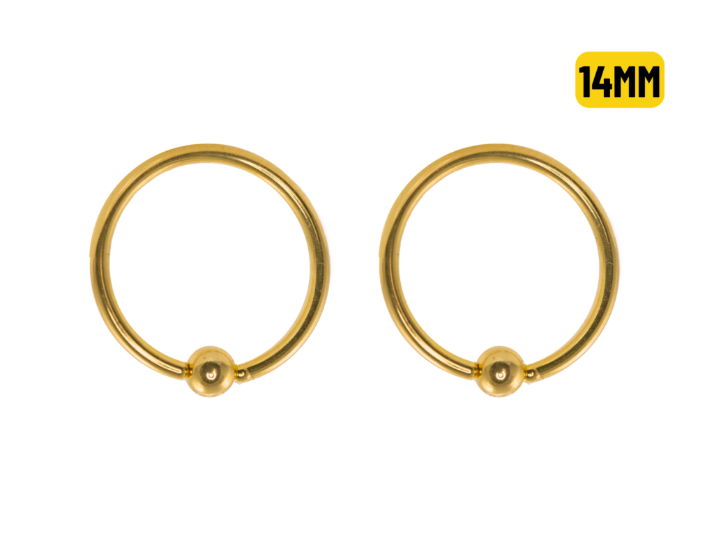 CAPTIVE PVD GOLD 1.2 X 14 X 4MM