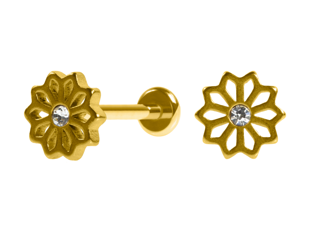 LABRET AÇO PVD R/I MANDALA