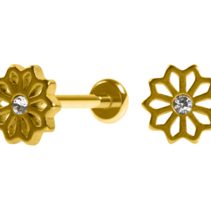 LABRET AÇO PVD R/I MANDALA