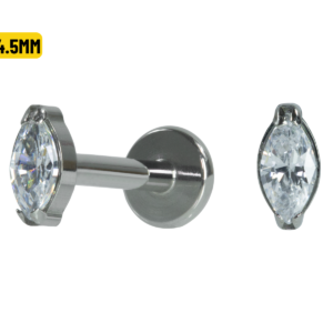 LABRET TITÂNIO R/I PONTO DE LUZ NAVETE - 2 /4.5MM