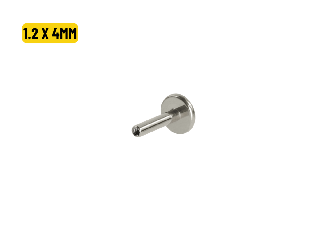 LABRET HASTE TITÂNIO - 1.2 X 4MM