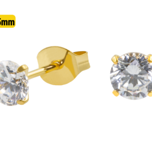 PAR BRINCO TITÂNIO PVD C/ ZIRCÔNIA - 2.5MM